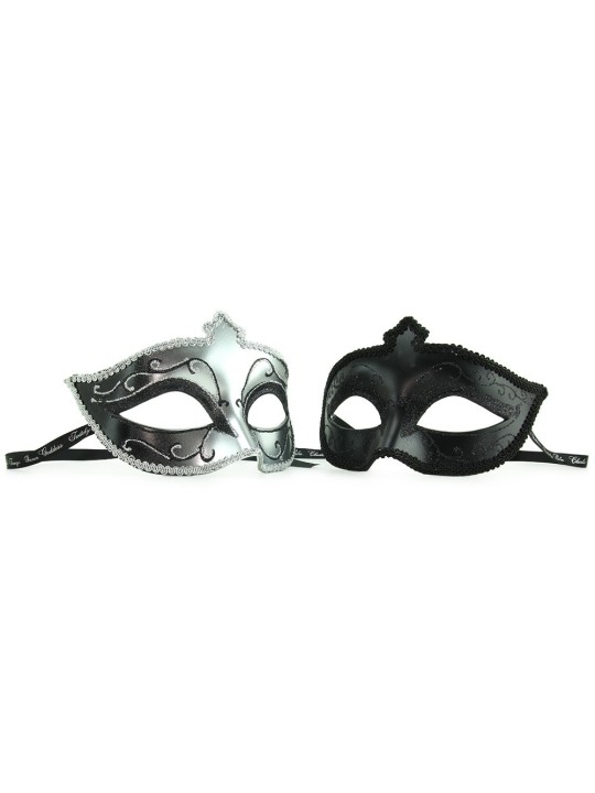 SET 2 MASCHERE IN STILE SICILIANO 50 SFUMATURE DI GRIGIO "IN MASCHERA"